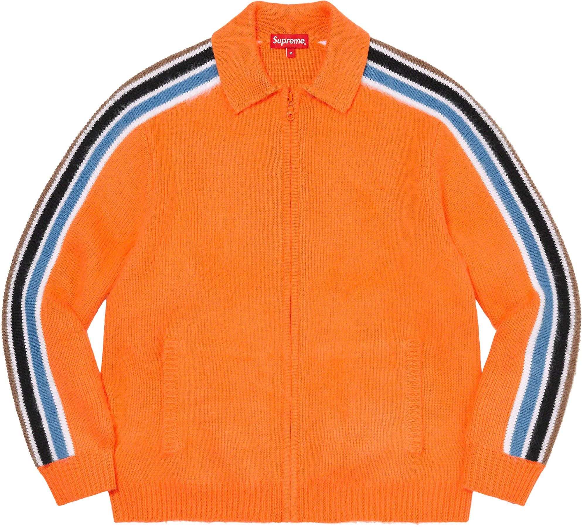 Sleeve Stripe Zip Up Sweater view 15